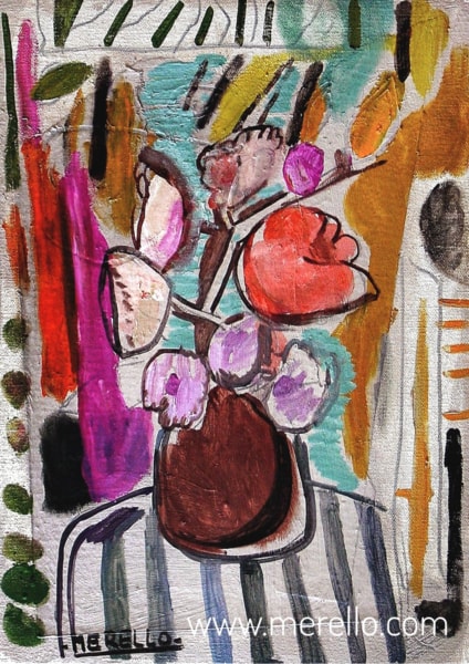 purchase-still-life-paintings-vases-contemporary-art-jose-manuel-merello.-striped-canvas-vase