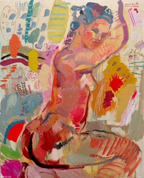 cuadros-de-arte-moderno.-comprar-obras-pintura-online.-merello-rose-nude-100x81
