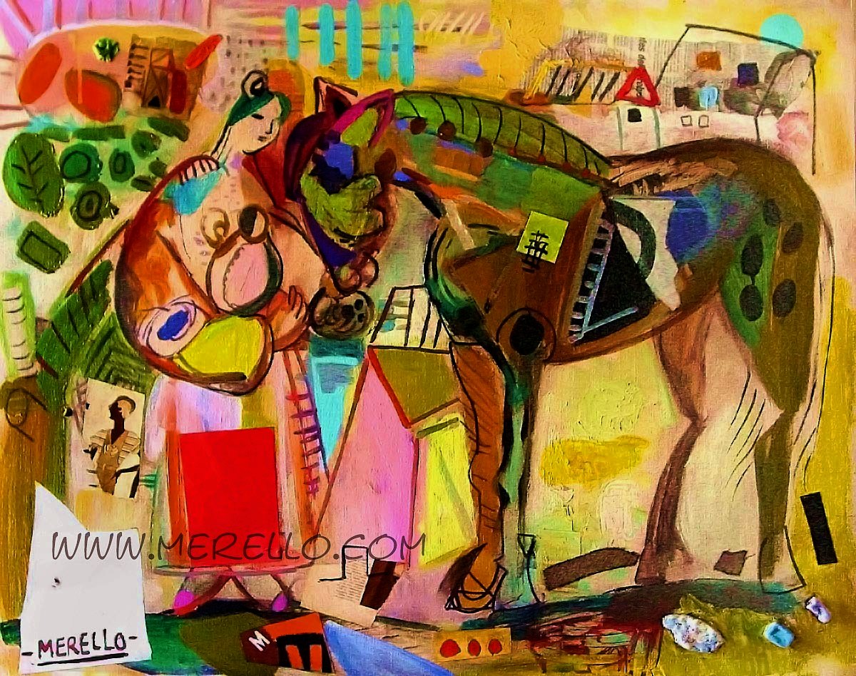 jose-manuel-merello-art-prices.-buy-paintings-artworks-caballo-japones-73x92-canvas
