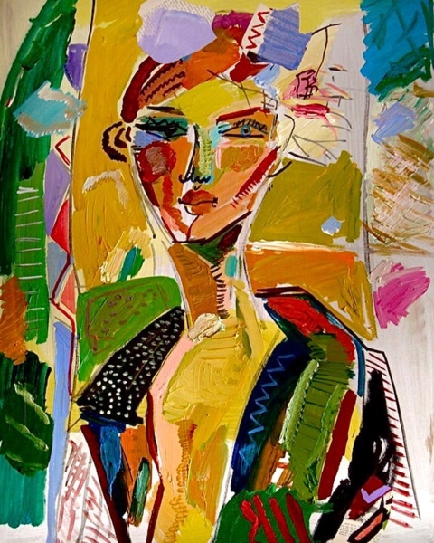 jose-manuel-merello-artist-painter.-prices-and-quote,paintings.-buy-artworks.mujer-flores-en-el-pelo-73x54cm