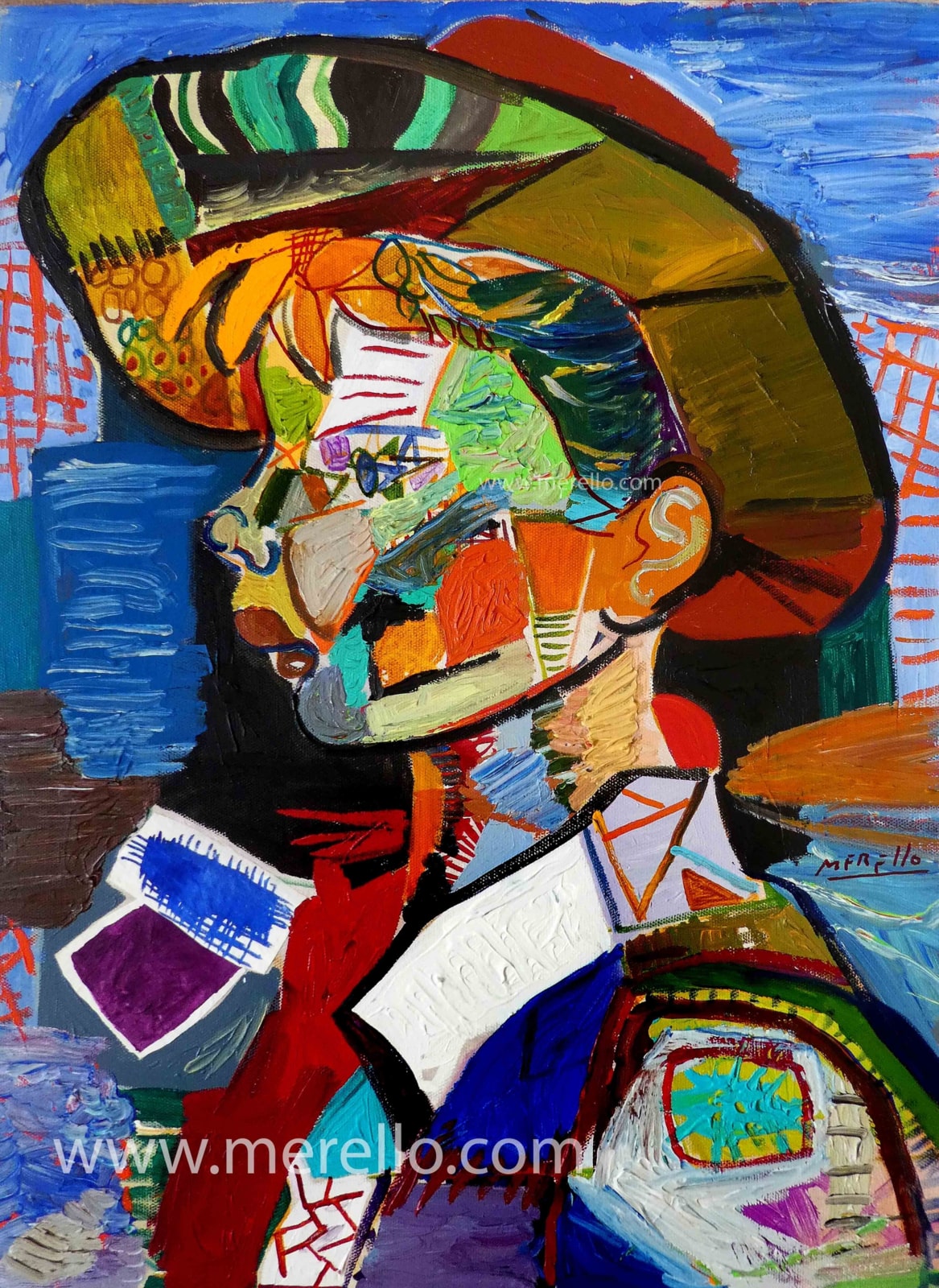 jose-manuel-merello-comprar-precios-obra.-boy-with-hat-73x54cm-lienzo