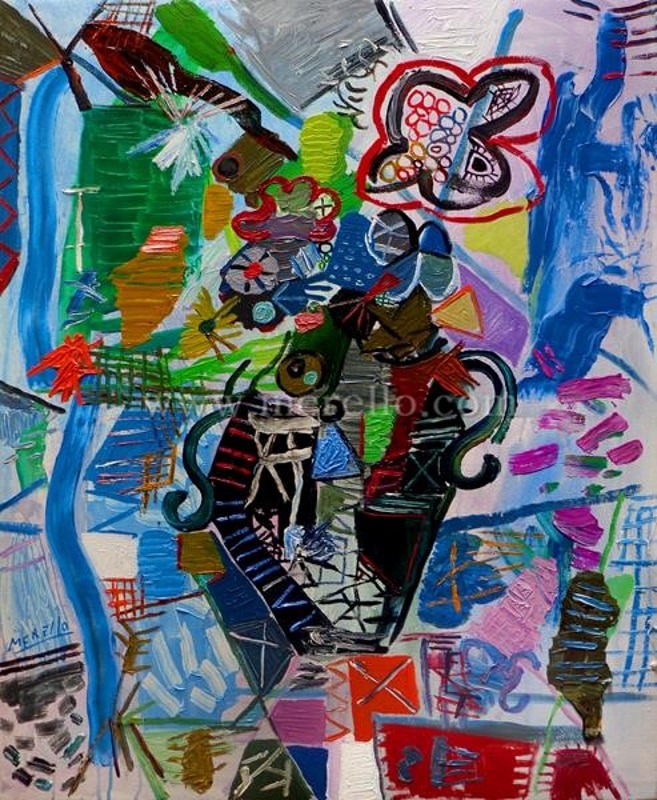 jose-manuel-merello.-florero-azul-100x81-mixta-lienzo