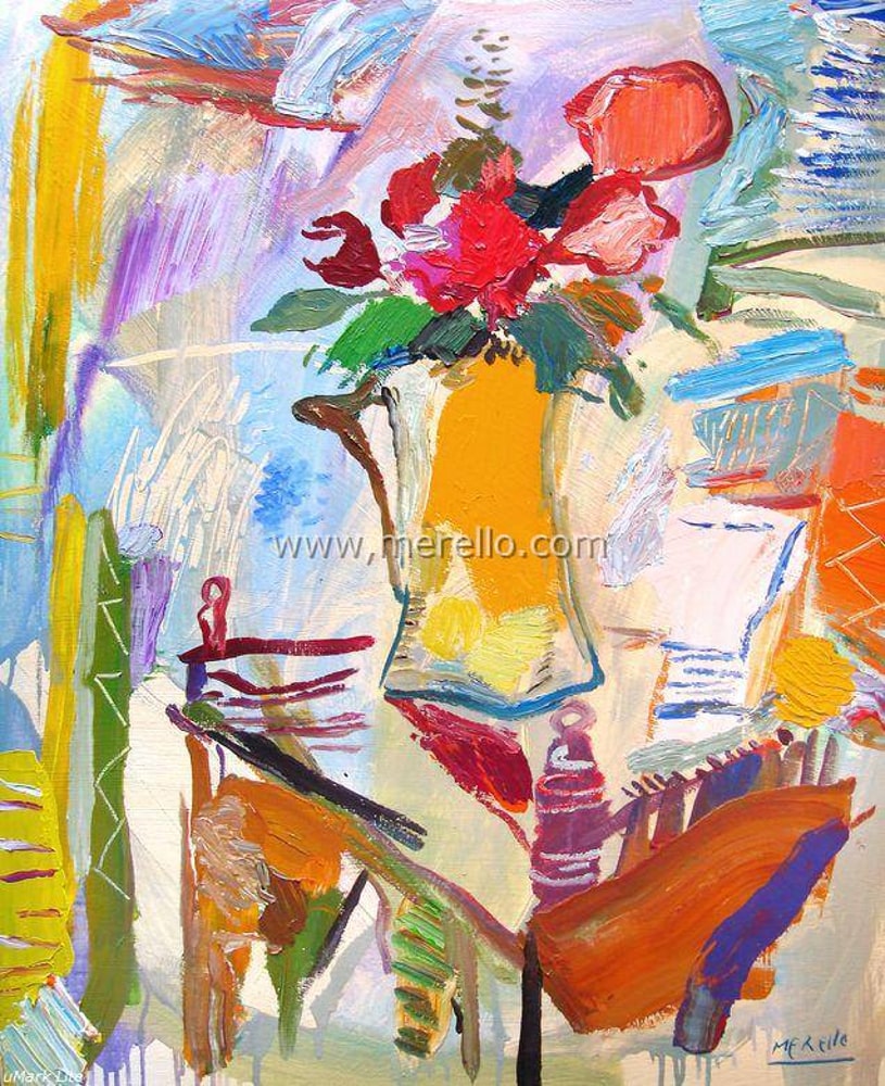 jose-manuel-merello.-flores-de-la-pasion.tecnique-mixte-toile.art-moderne-peinture-contemporaine